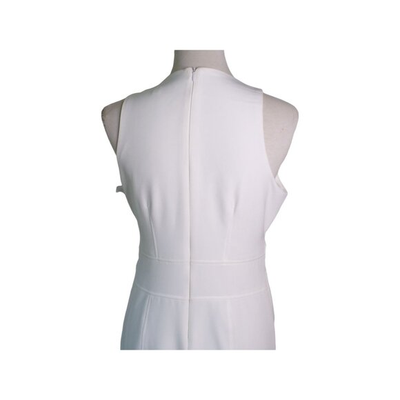 🆕JULIA JORDAN Asymmetrical Sheath Dress Sleeveless Ivory 6 - Picture 10 of 13